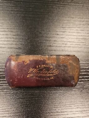 Vintage F. Weidenfeld Optician Eyeglass Case Richmond VA Leather